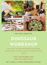 Load image into Gallery viewer, Dinosaur Workshop - 19th September - 2-3pm - Hoo
